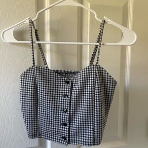 Black and white tank top